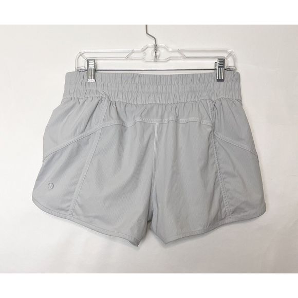 Lululemon Tracker Short 4” Light Gray Size 12 - Picture 2 of 10